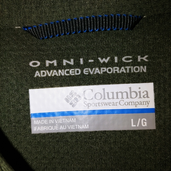 Columbia Omni Wick Advanced Evaporation long sleeve button-down men's large EUC - Picture 4 of 7